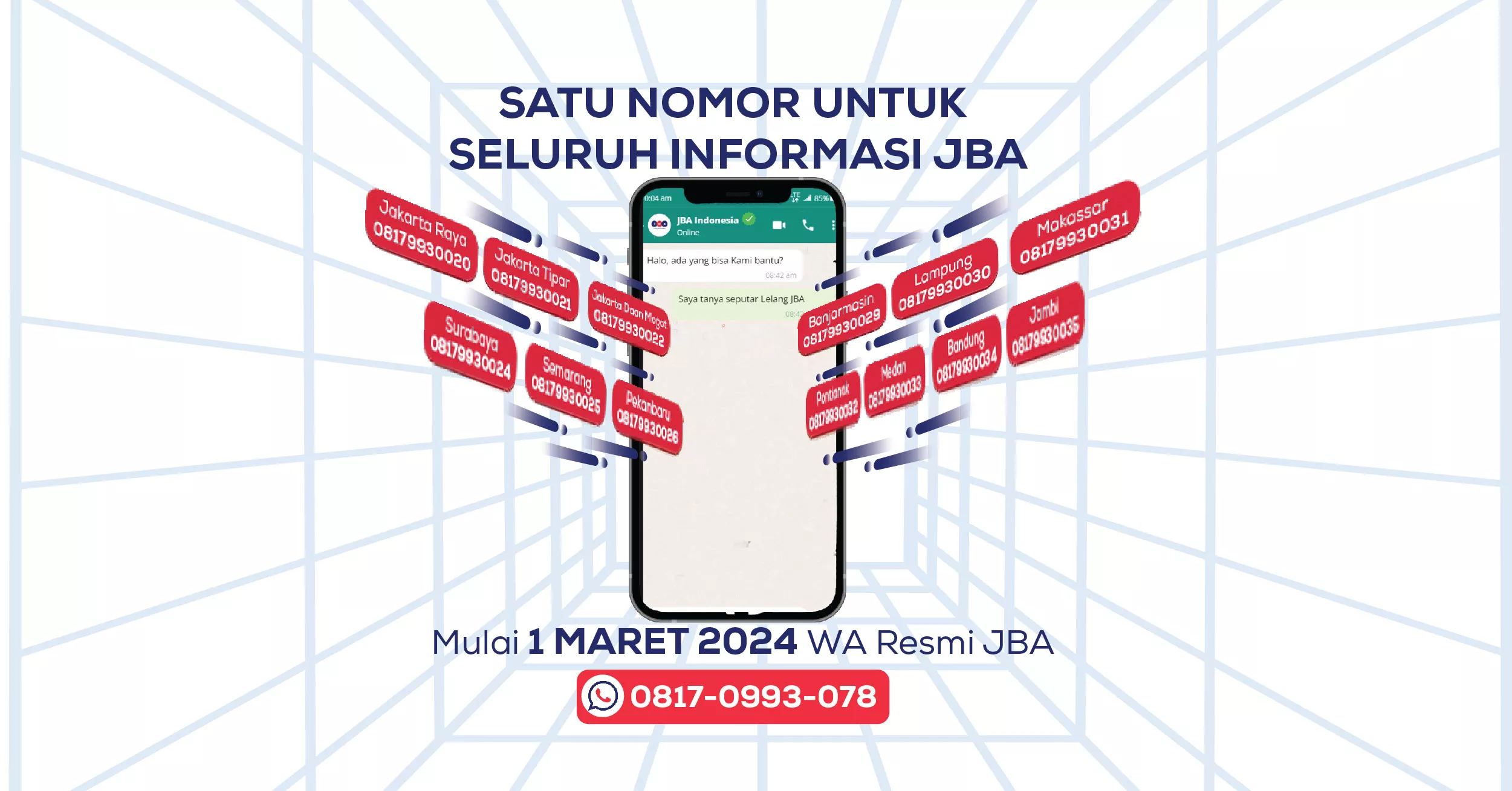 News picture Satu Nomor Whatsapp Resmi JBA Untuk Seluruh Informasi  JBA Indonesia