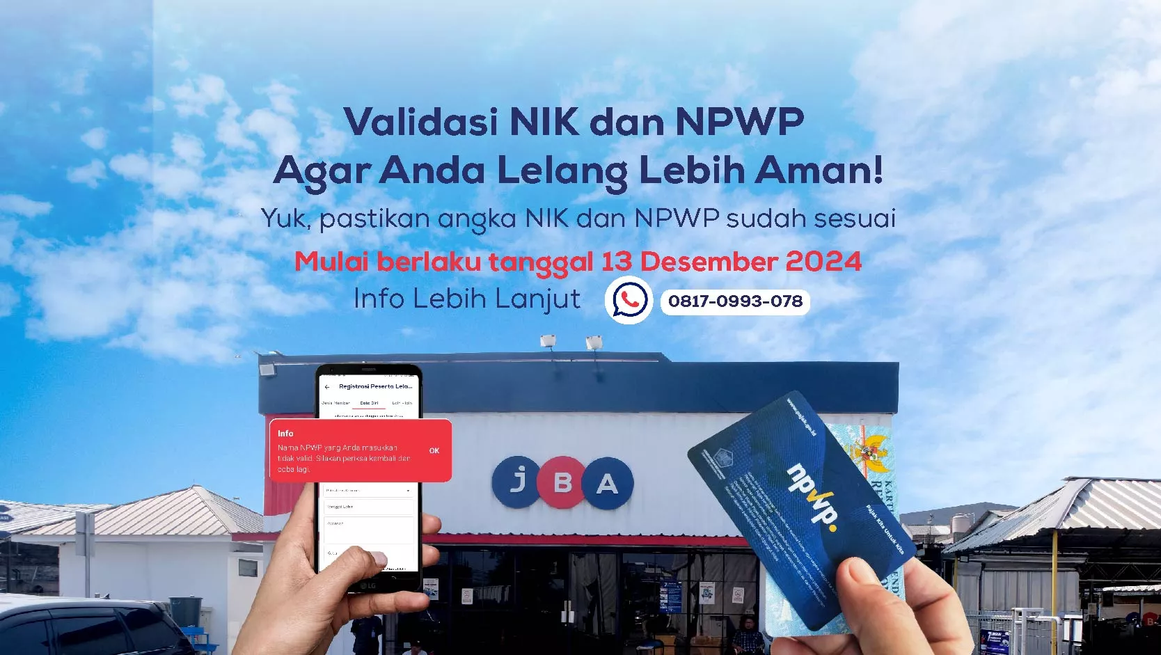 News picture Registrasi Akun JBA Kini Lebih Aman dengan Validasi Data