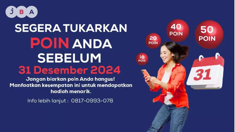 News picture Segera Tukarkan Poin Rewards Anda di JBA Indonesia!
