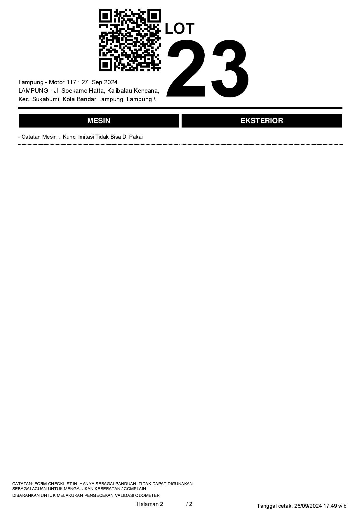 Lelang Motor YAMAHA MIO Z 125 2018 GOLD LAMPUNG