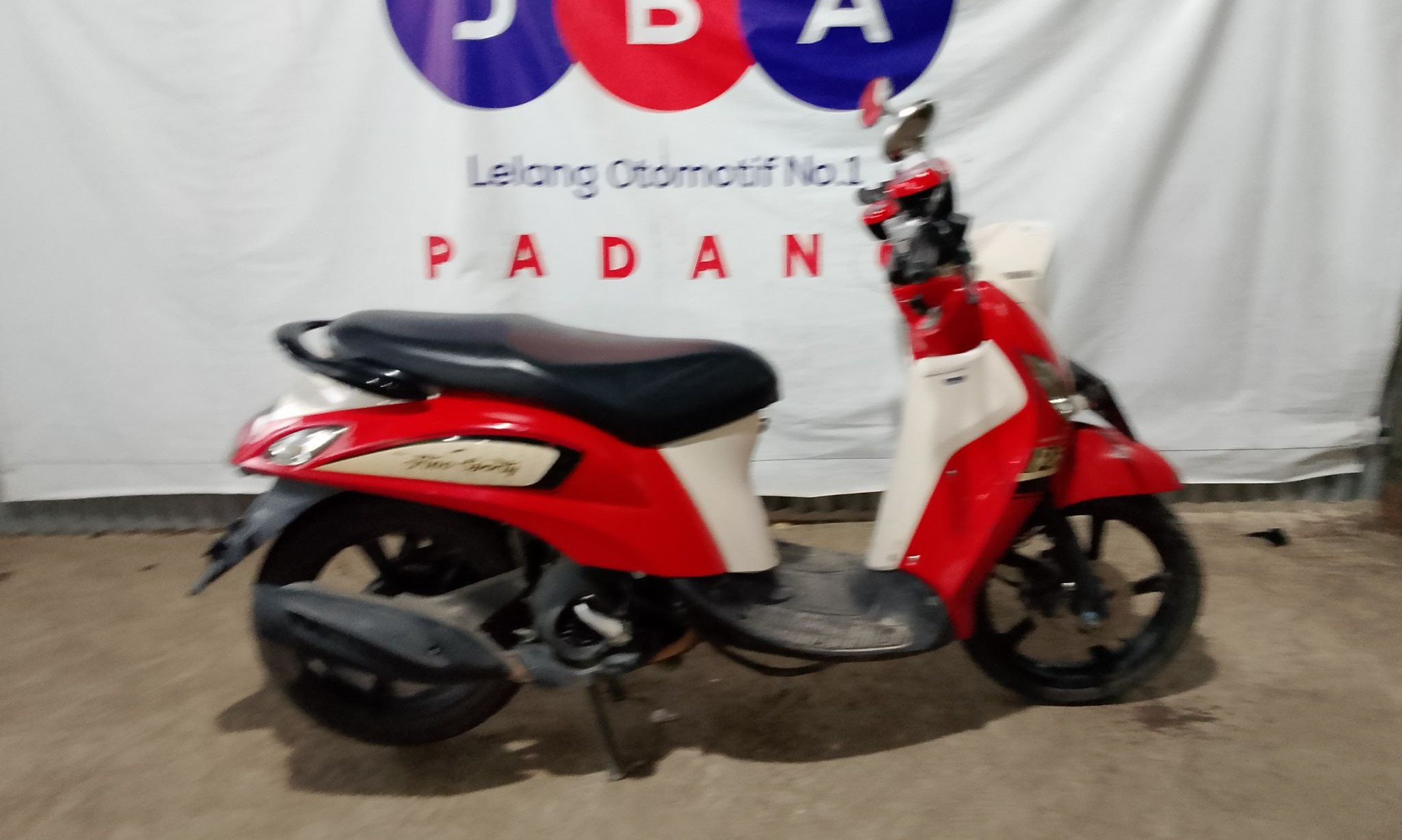 Lelang Motor Yamaha New Fino Sporty Blue Core Merah Pekanbaru