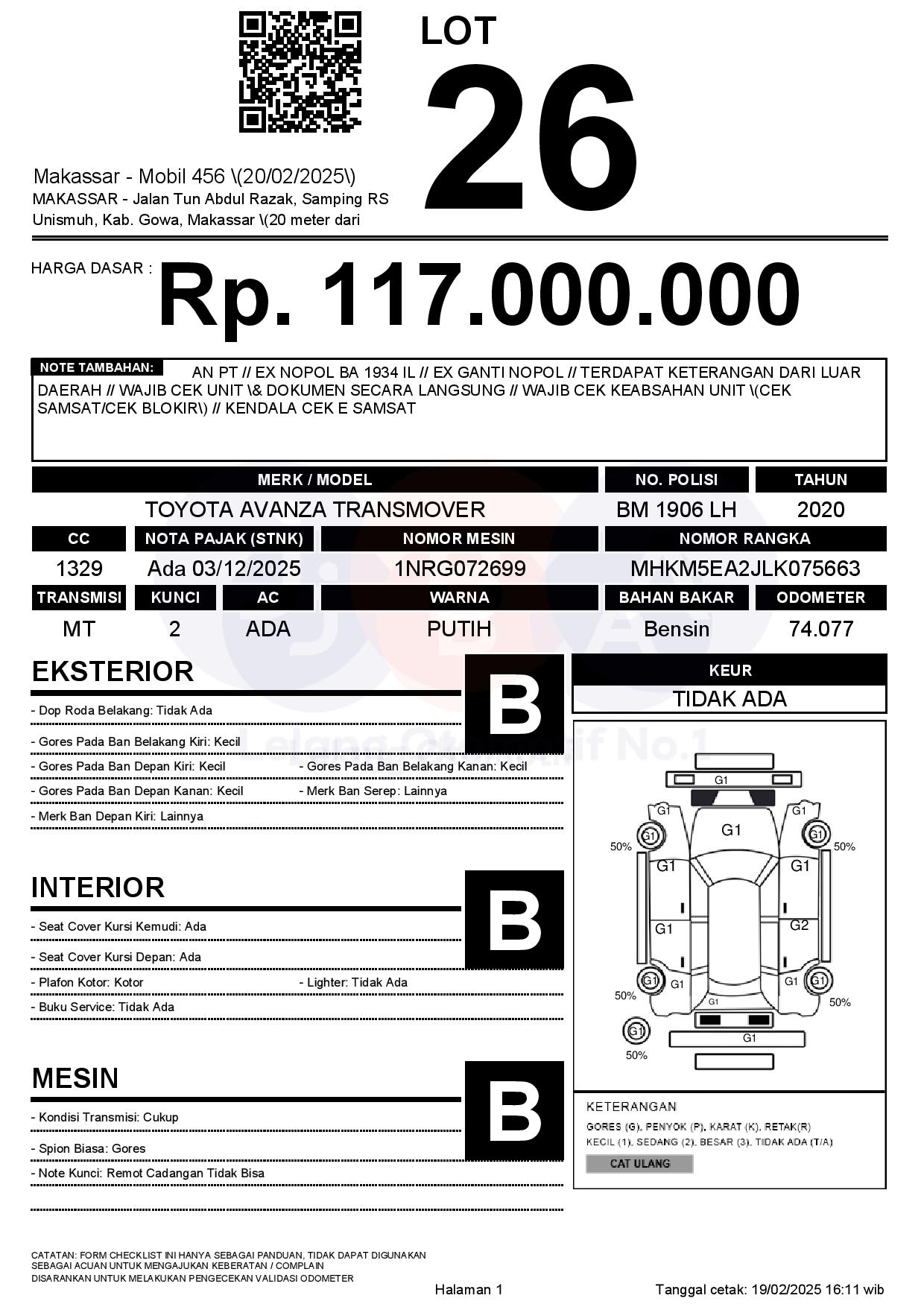 avanza 1.3 transmover mt